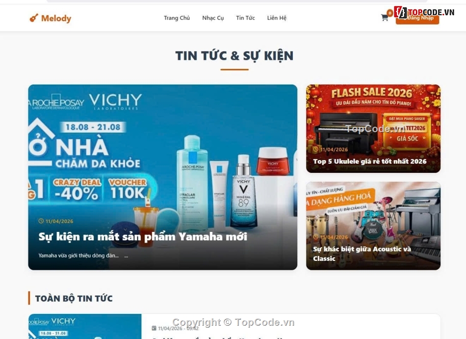 Đồ án,nhạc cụ,bán hàng